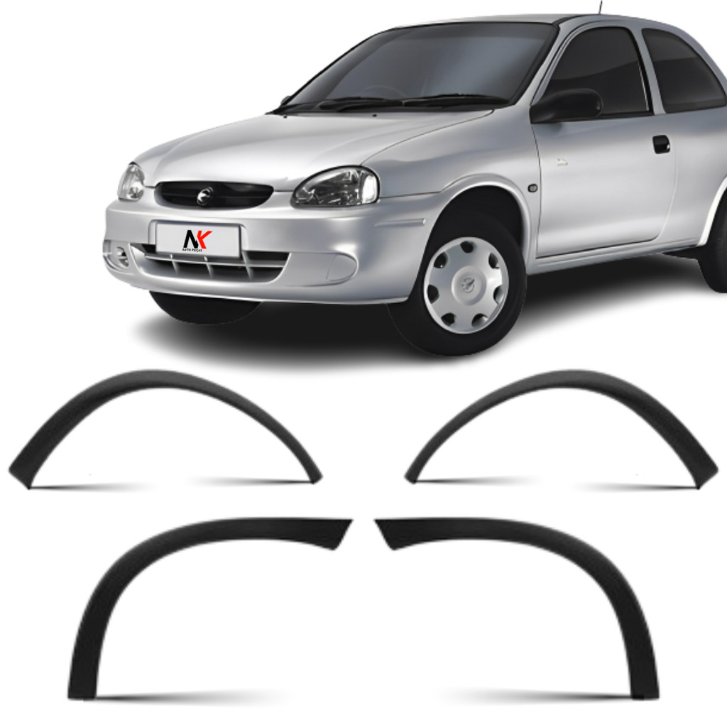 Jogo Moldura Paralama Corsa Hatch 94 95 96 97 98 99 200 2001 á 2009 em Oferta na Shopee