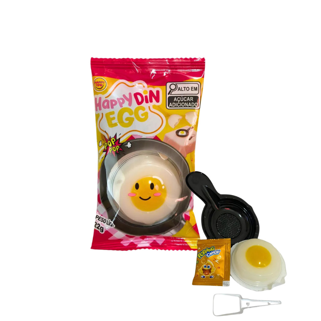 Bala De Gelatina Happy Din Egg Ovo Frito e Caranguejo Importado em Oferta na Shopee