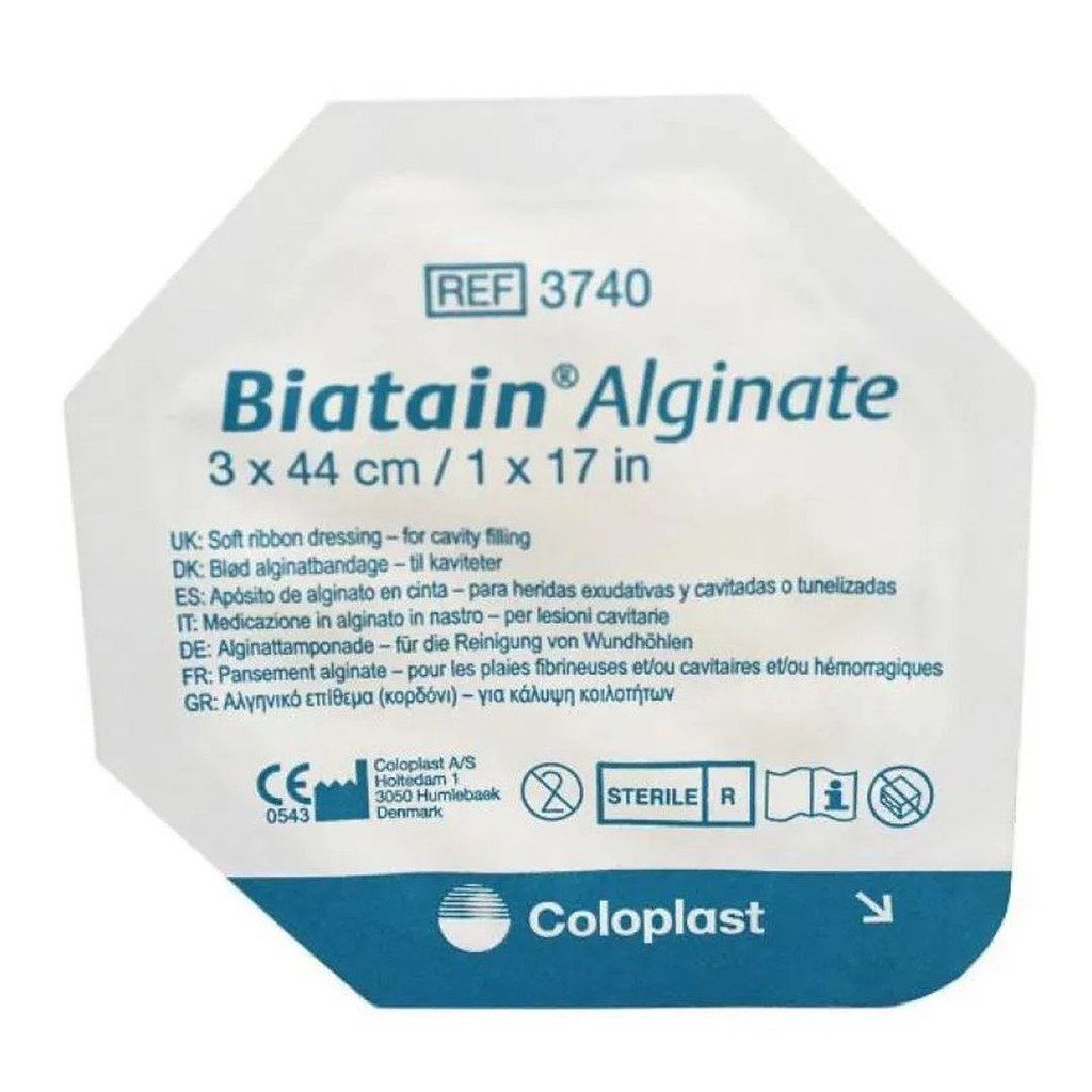 Curativo Biatain Alginato Fita 3×44cm Coloplast 3740