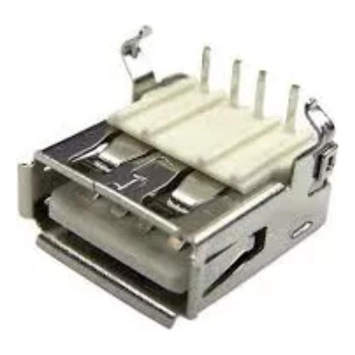10x Conector Femea Usb Tipo A 90º Pci Solda Placa
