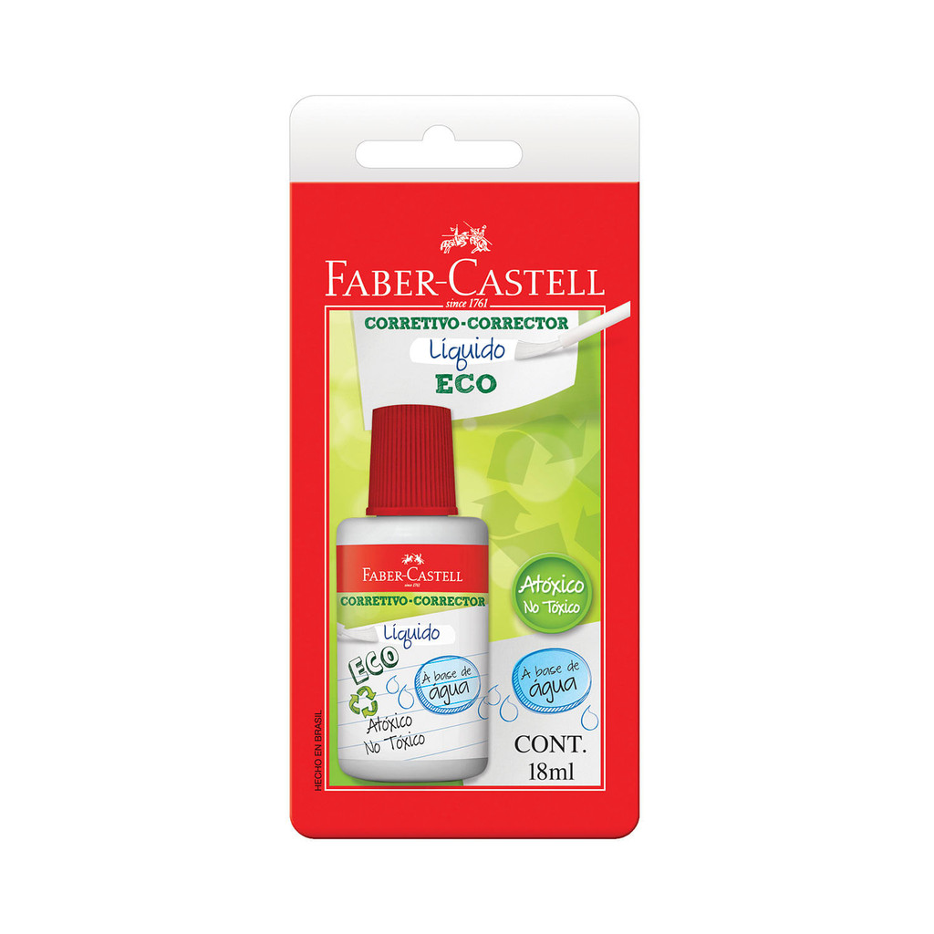 Corretivo Líquido Faber-Castell Ecológico Branco 18ml - Beauty