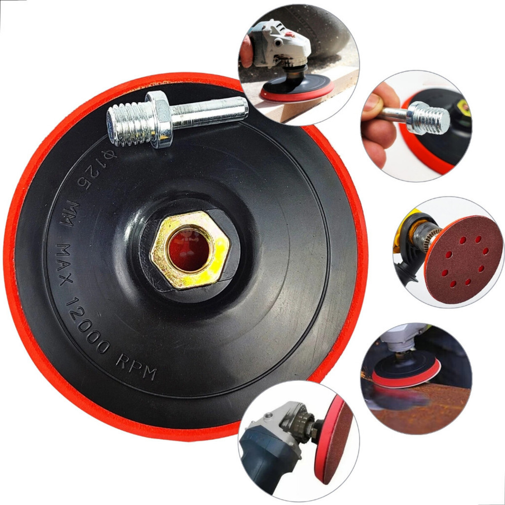 Suporte De Boina Furadeira Lixadeira + 30 Discos Lixa 125mm