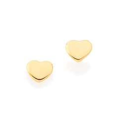 Brinco Rommanel Coração Médio 0,2x0,4cm Folheado 522928