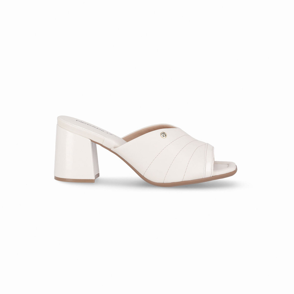 Tamanco Flavia Salto Alto Off White - Women Shoes
