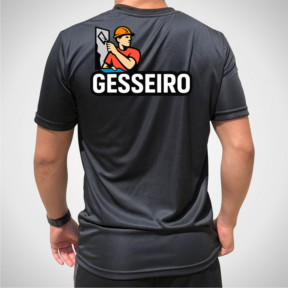 Camiseta De Gesseiro Uniforme Profissional Camisa Trabalho