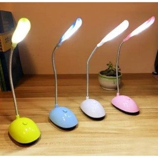 Mini Abajur Led De Mesa Articulável A Pilha