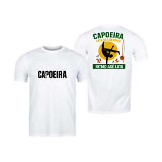 Camiseta Capoeira Unissex T-shirt Luta Masculina Estampada MMA Blusa Artes Marciais Feminina UFC Algodão em Oferta na Shopee