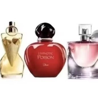 combo mulher maravilha 03 perfumes linha importada 300mls