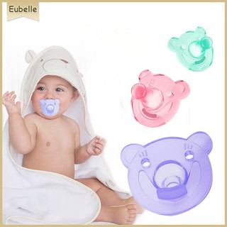 Chupeta de  Bico Bebê silicone transparente cor doce, Bebê bonito Modelo Ursinho Sorriso