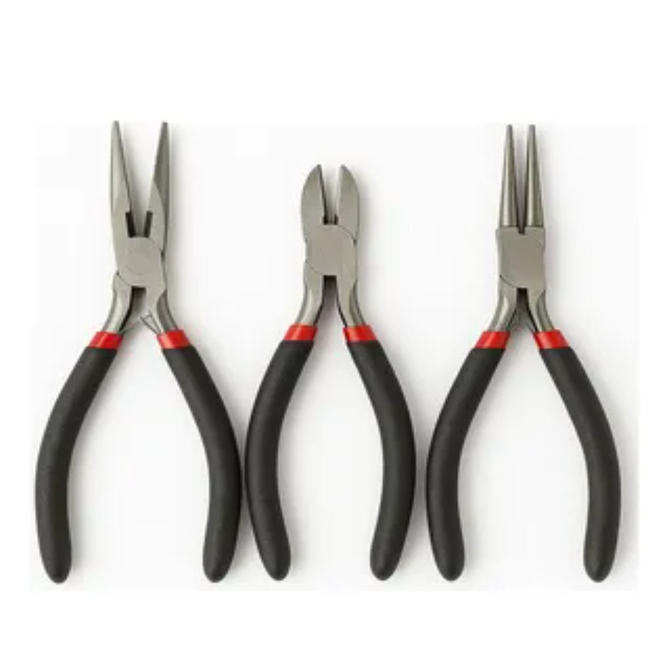 Kit Alicates 3un Corte Bico Jacaré Cabo Antiderrapante Bijuteria Artesanato.+Shoyyi+ em Oferta na Shopee