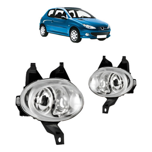 Par Farol Milha Auxiliar Para Peugeot 206 98 99 00 01 02 03