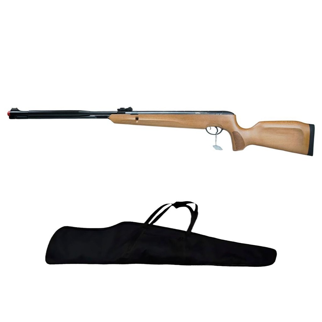 Carabina de Pressão Naja Wood 2.0 5.5mm Pistão Nitro 60kg - Tag + Capa em Oferta na Shopee