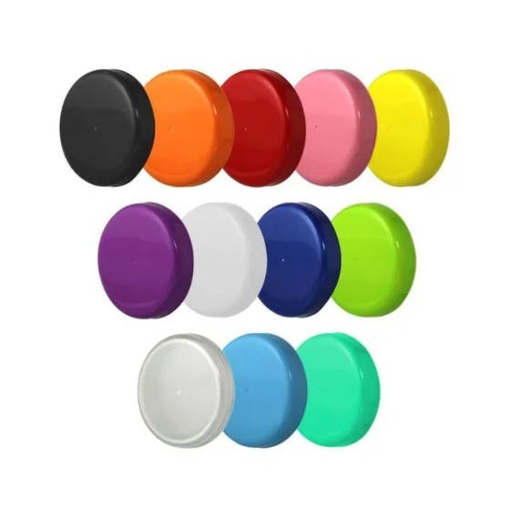 Kit com 10 tampas plásticas para vidro de palmito 3 Litros 110 mm ou 11 cm rr em Oferta na Shopee