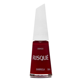 Esmalte Risqué Vermelho Cremoso Gabriela 8ml em Oferta na Shopee