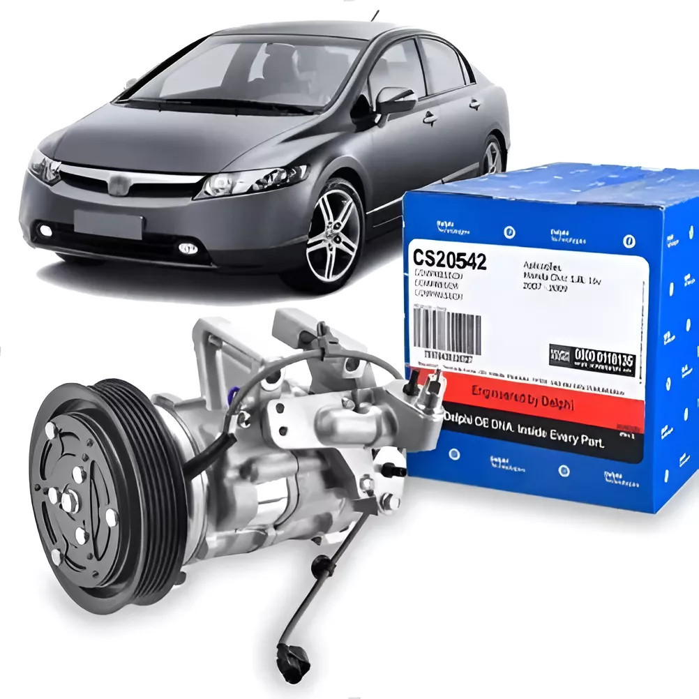 Compressor Ar Honda Civic 1.8 / 2.0  16v 06 A 2012 Original Delphi Novo Lacrado NOVO