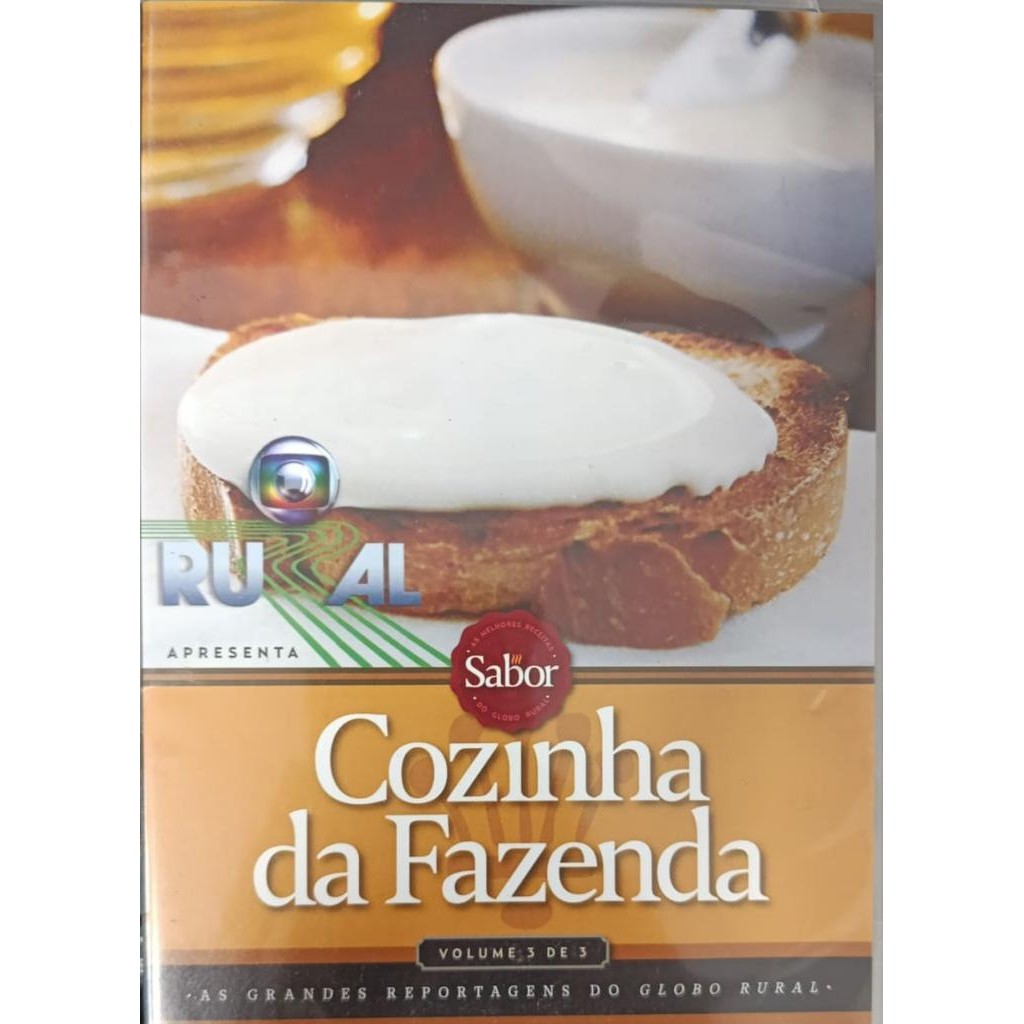 DVD: Culinária Rural: Cozinha da Fazenda Volume 3 Autor: Globo Rural (Novo, Lacrado)