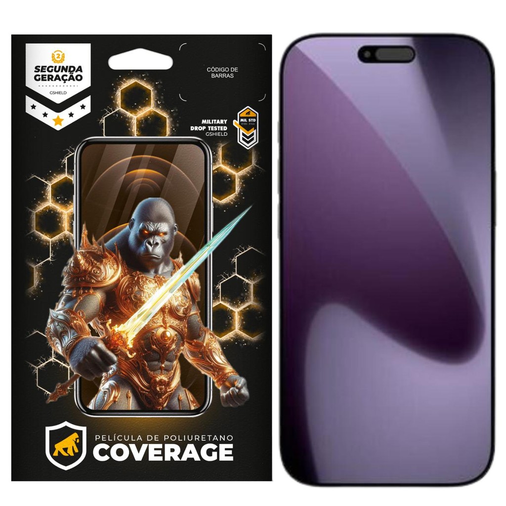 Película para iPhone 17 Pro Max - Coverage 5D Pro Preta - Gshield em Oferta na Shopee
