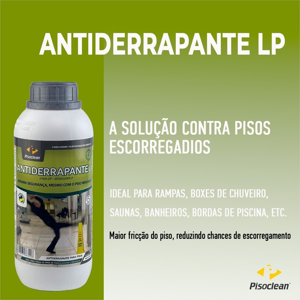 LP Antiderrapante Líquido para Pisos 1L Pisoclean