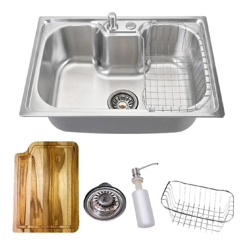 Cuba Gourmet Cozinha 60x42cm Aço Inox 304 Com Tábua De Corte CUB-001 304 em Oferta na Shopee