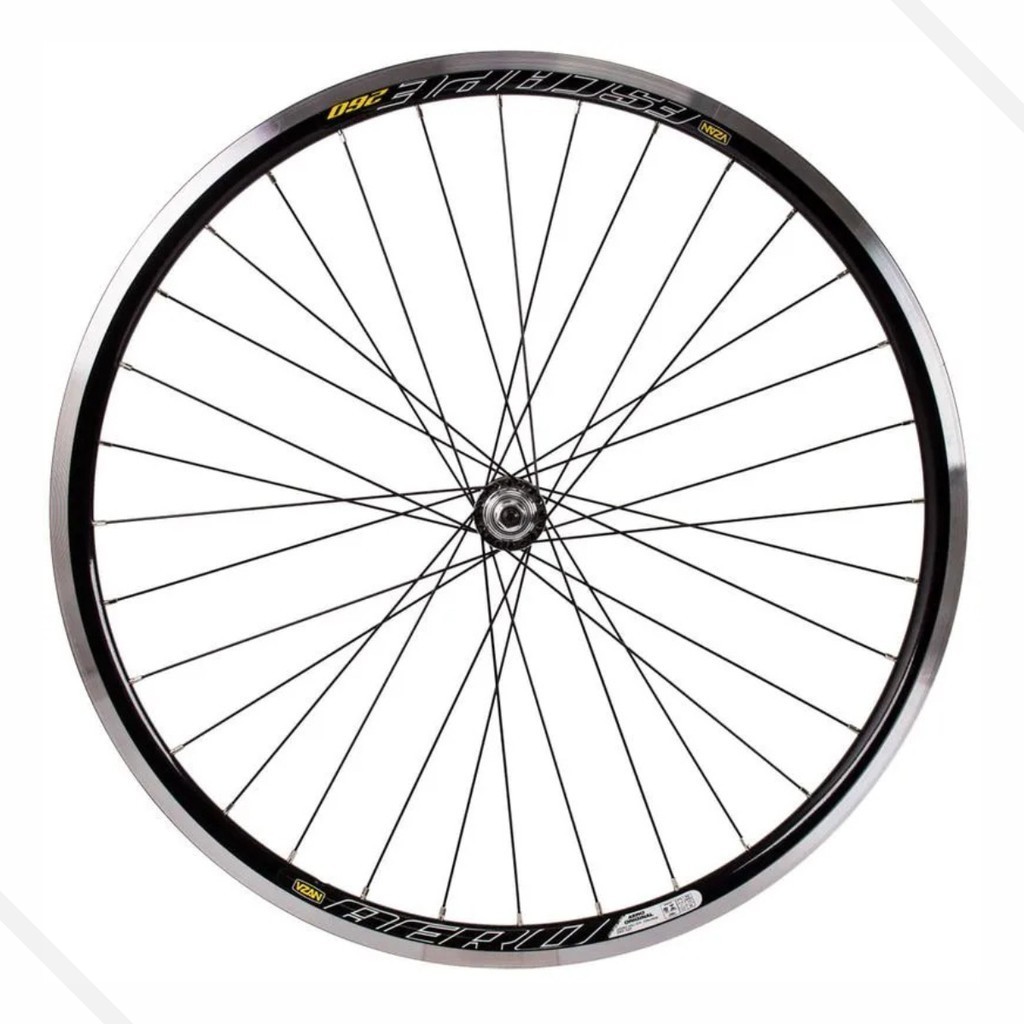 Roda Montada Dianteira Bike Bicicleta 26 x 1.1/2 Aero Vzan Preto  (Somente Dianteira) em Oferta na Shopee