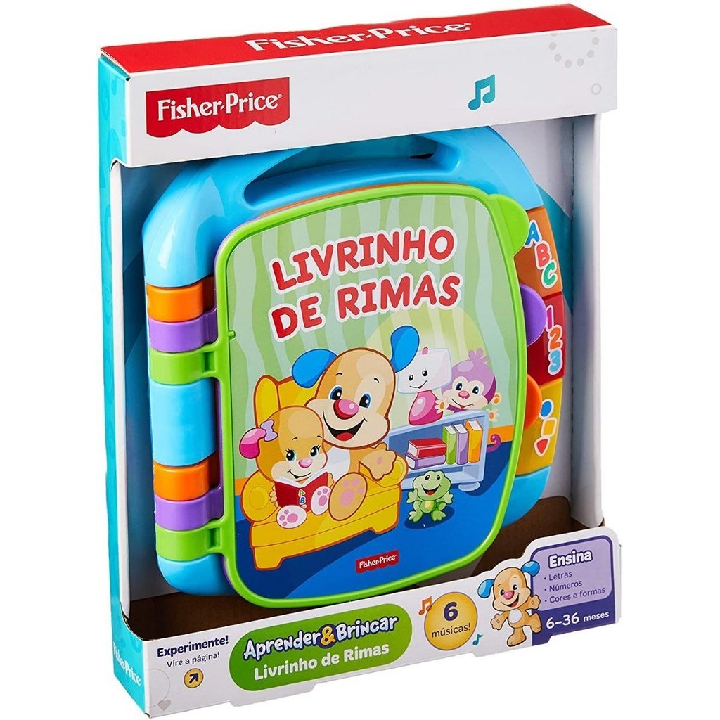 Livrinho de Rimas Aprender a Brincar - Fisher Price