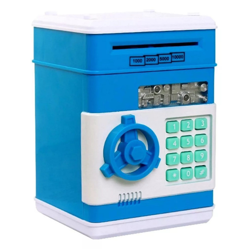 Cofre Digital Eletrônico Puxador Notas Moedas Automático