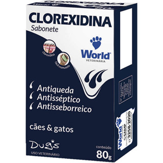 Sabonete Clorexidina Dug's World Veterinária para Cães & Gatos - 80 g em Oferta na Shopee