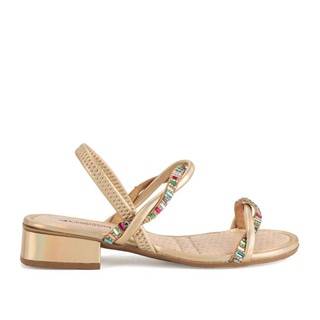 Sandália Mississipi de Salto Baixo Metalizada MB661 em Oferta na Shopee