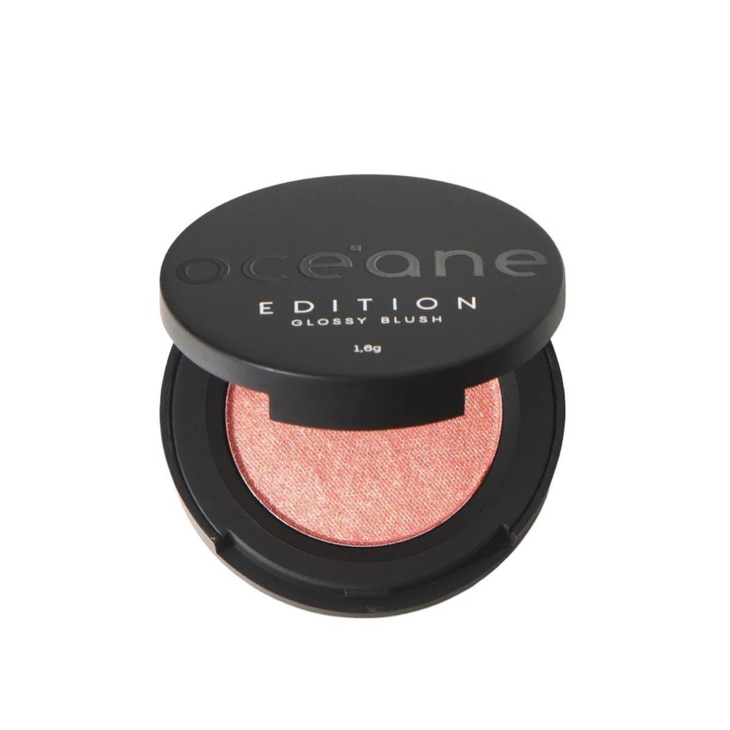 Mini Blush Cintilante Glossy Rose Pink Océane Edition 1,6g – Brilho Sofisticado e Toque Radiante