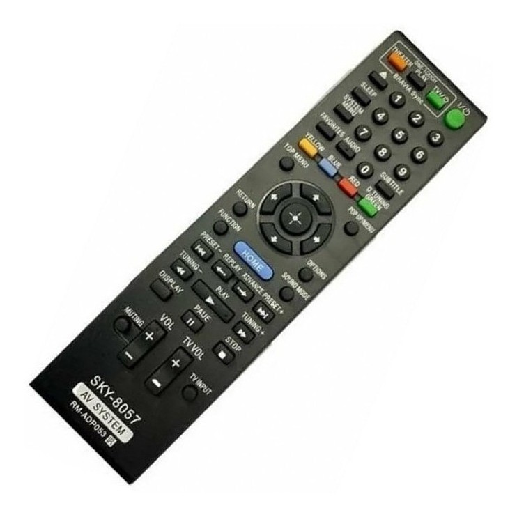 Controle P/ Home Theater Bluray Sony Rm-adp053 Rm-adp057