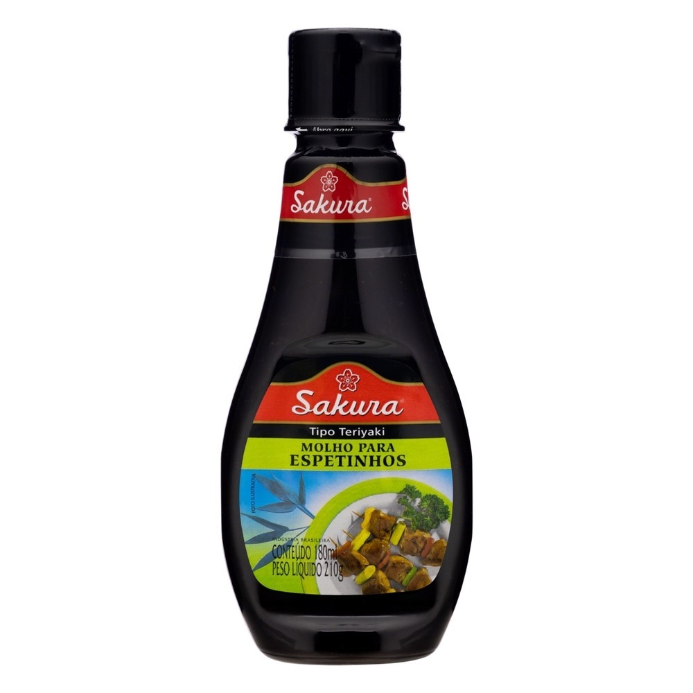 Molho Para Espetinho Teriyaki Sakura 180ml em Oferta na Shopee
