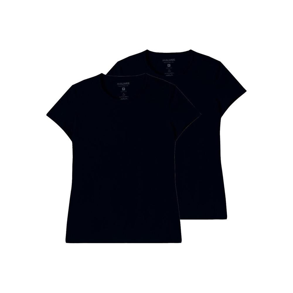 Kit com 2 Camisetas Feminina Malwee 1000004499 em Oferta na Shopee