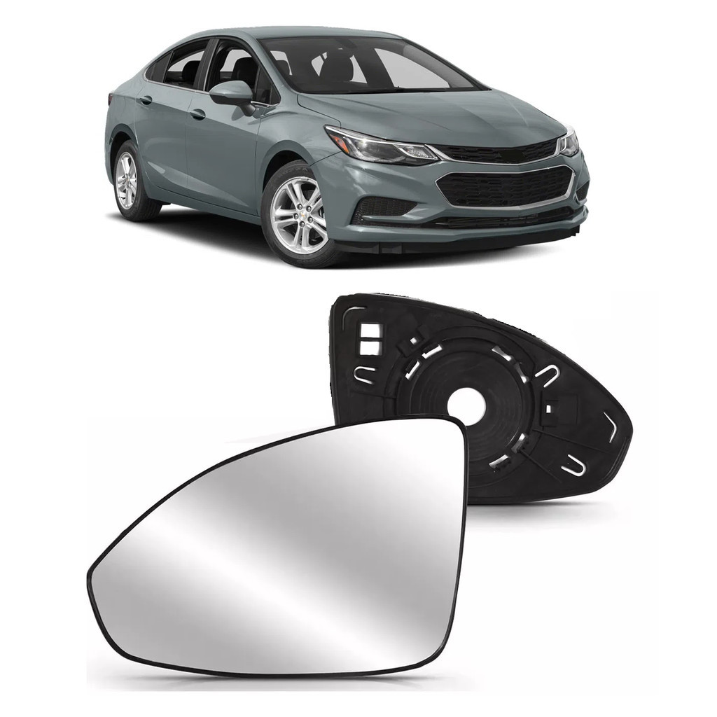 Lente Retrovisor Cruze 2017 2018 2019 2020 Com Base Direito