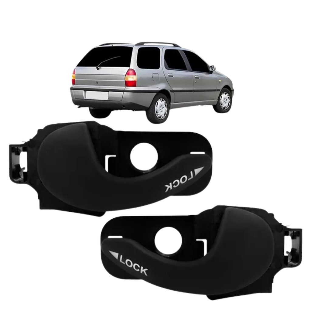 Par Maçaneta Palio Weekend Porta Traseira 1996 1997 Até 2007 em Oferta na Shopee