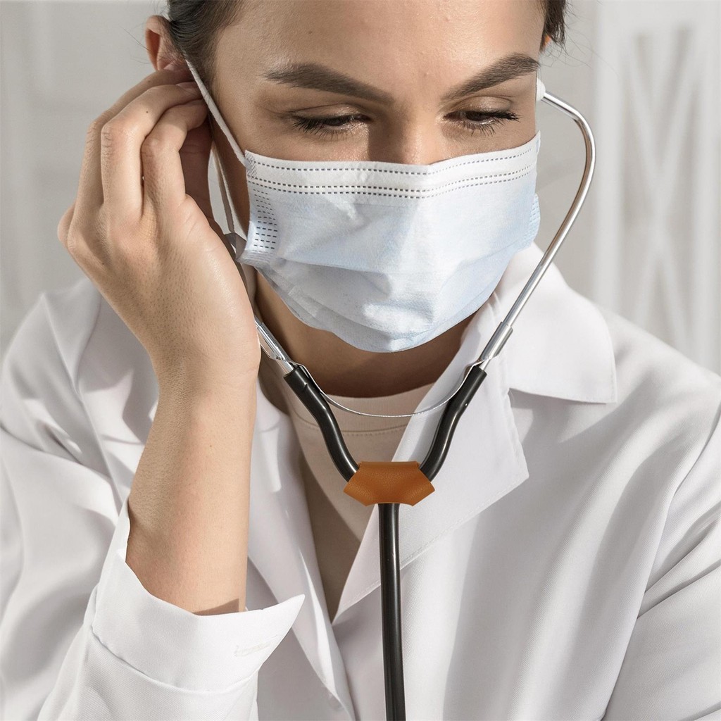Etiqueta De Nome De Estetoscópio De Couro Gravado Vnox, Acessórios Para Enfermeira E Médico · foto 2