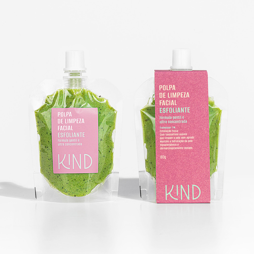 Sabonete Facial Rosto Esfoliante Extrato de Kiwi Original KIND Super hidratante