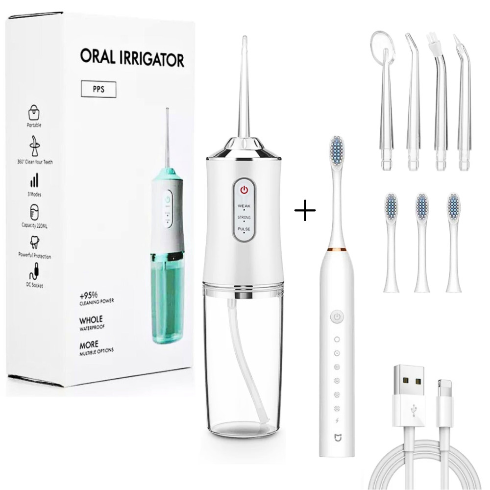 Aparelho Limpeza Dental Irrigador Bucal Water Pik Bivolt + Escova