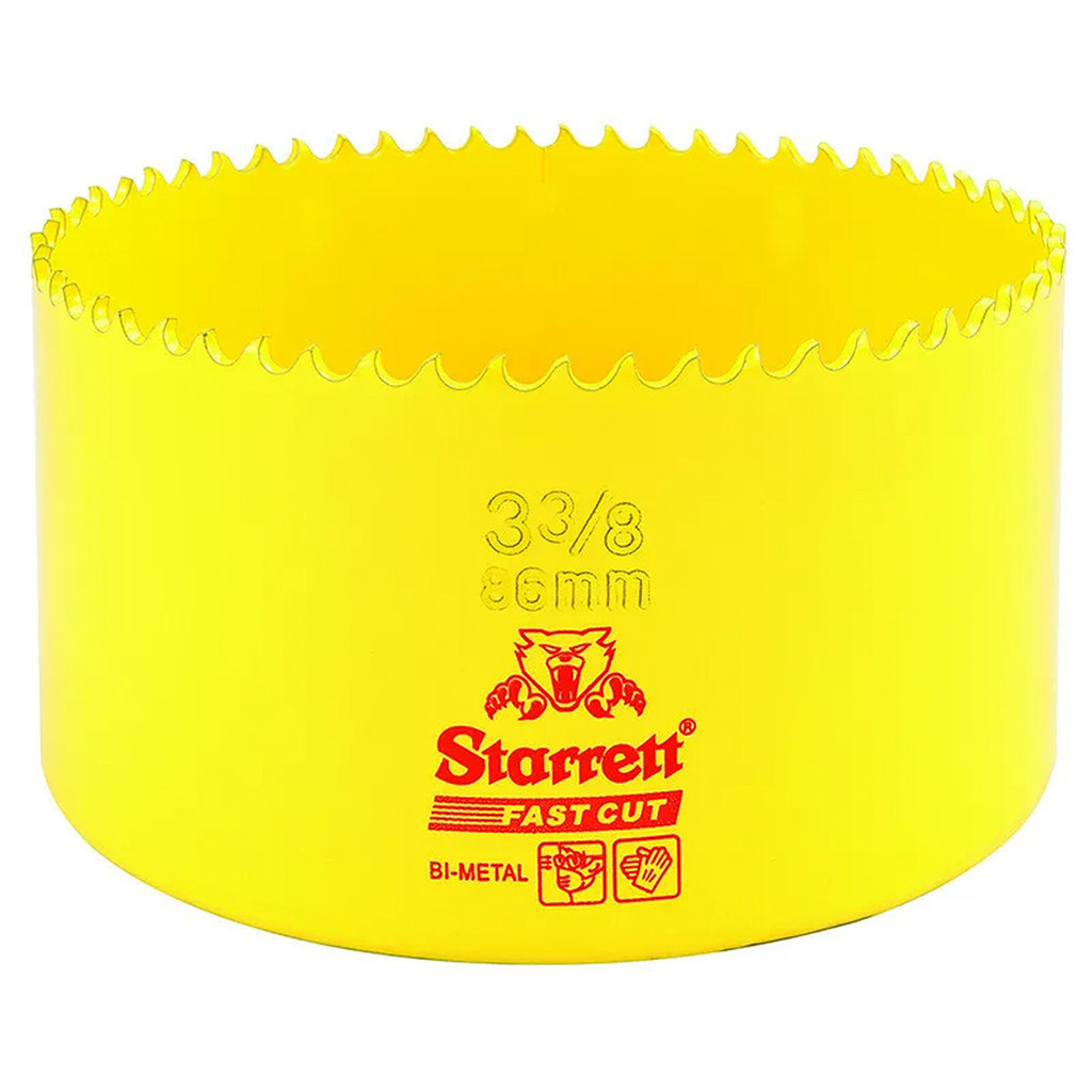 Serra Copo Fast Cut 86mm Starrett 3.3/8" Bi-Metal FCH0338-G