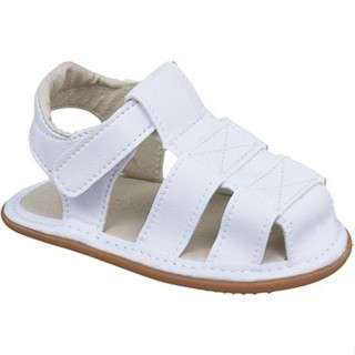 Sandália Simples  Cor Branca Casual Batizado em Oferta na Shopee