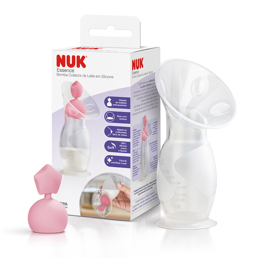 BOMBA COLETORA DE LEITE NUK ESSENCE EM SILICONE