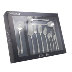 Faqueiro Wolff Viena 54 Peças De Aço Inox