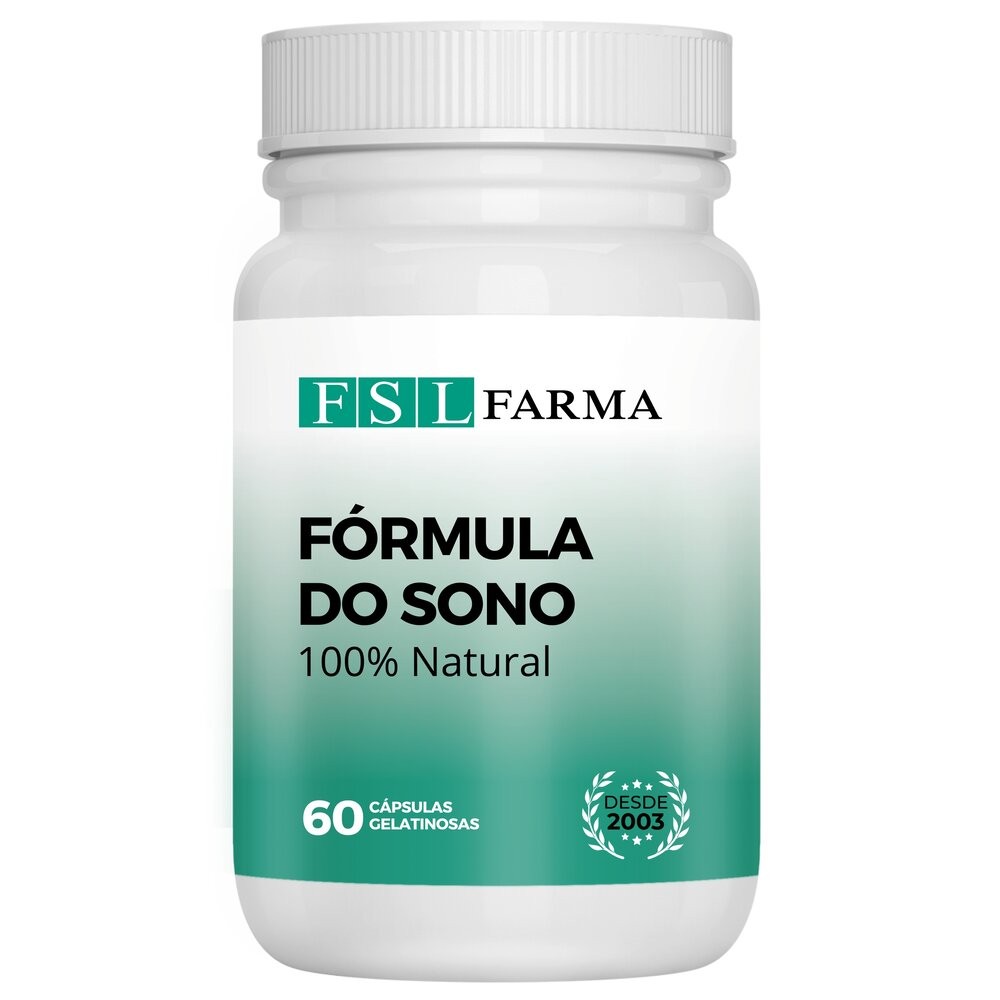 Fórmula do Sono com Melatonina | Regulação Anti-Insônia 100% Natural 60 Cápsulas