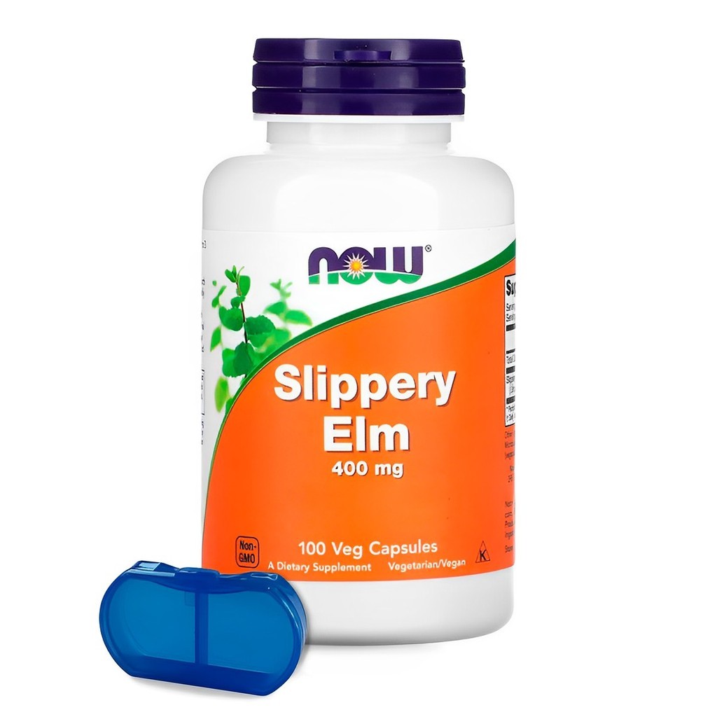 Ulmus Rubra 400mg Now Foods 100 Cáps + Porta Cápsulas em Oferta na Shopee
