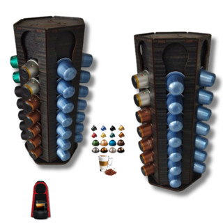 Suporte Organizador Cápsulas Café Nespresso Giratório Para 48 Cápsulas em Oferta na Shopee