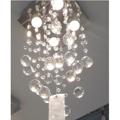kit lustre 1 lustre de cristal 4 luzes e 1 lustre de cristal 1 luz