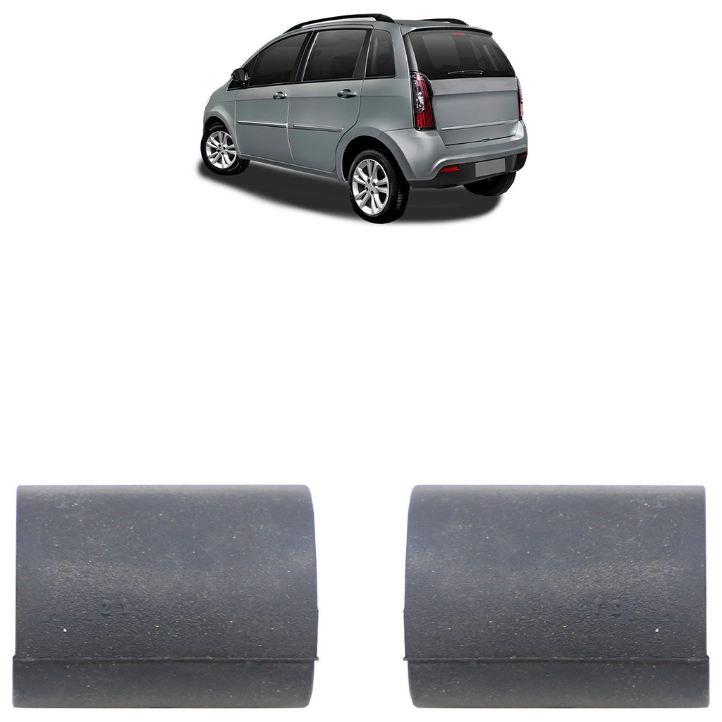 Par Batente Tampão Porta-Malas Idea 2006 2007 2008 2009 2010 Preto em Oferta na Shopee