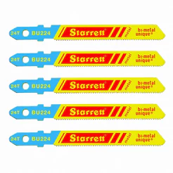 Lâmina Tico-Tico Starrett 50mm para Metal 24 Dentes 5 Peças Bi-Metal BU224