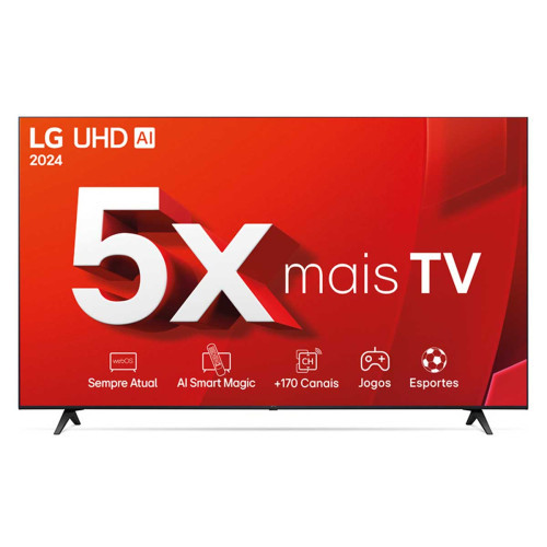 Smart TV LG 55” 4K UHD LED ThinQ AI 55UT801C0SA WebOS 24