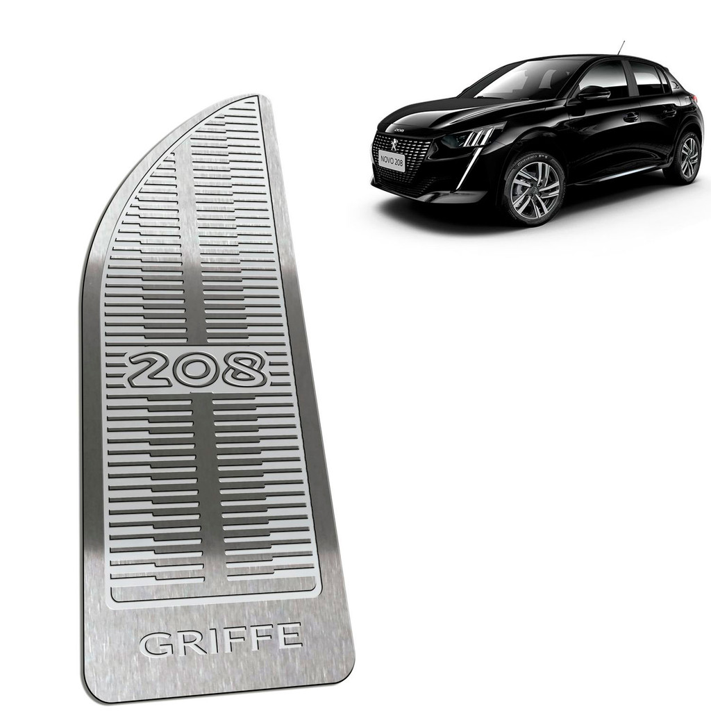 Descanso de Pé Peugeot 208 Griffe 21/.. - Aço Inox em Oferta na Shopee