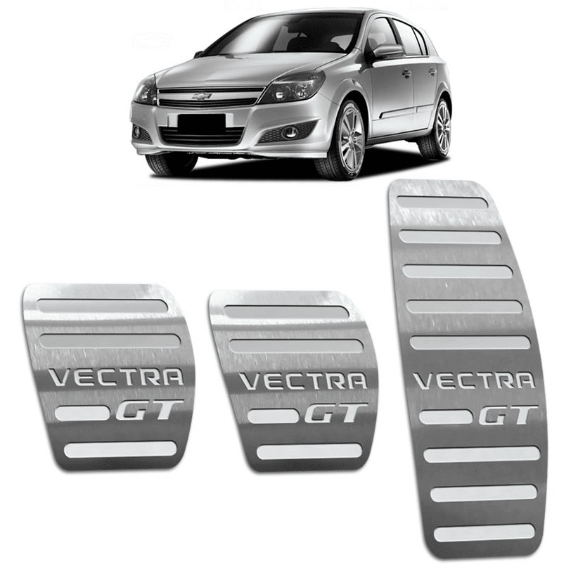 Pedaleira Vectra Gt 06/11 Manual Aço Inox - Não fura o pedal em Oferta na Shopee